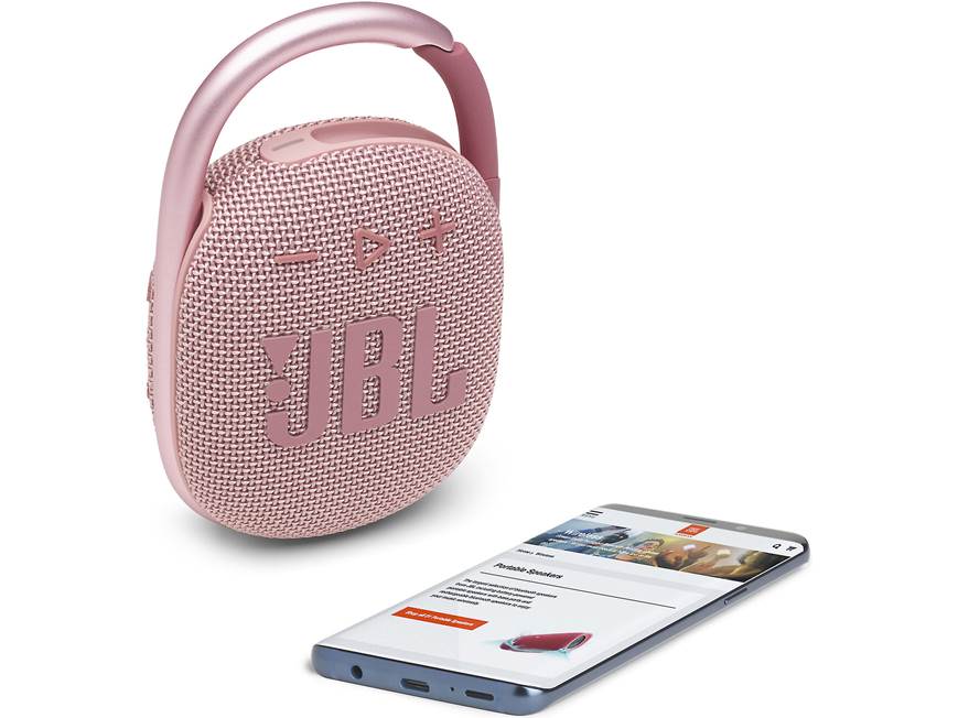 JBL Clip 4 (Pink) Waterproof and dustproof portable Bluetooth