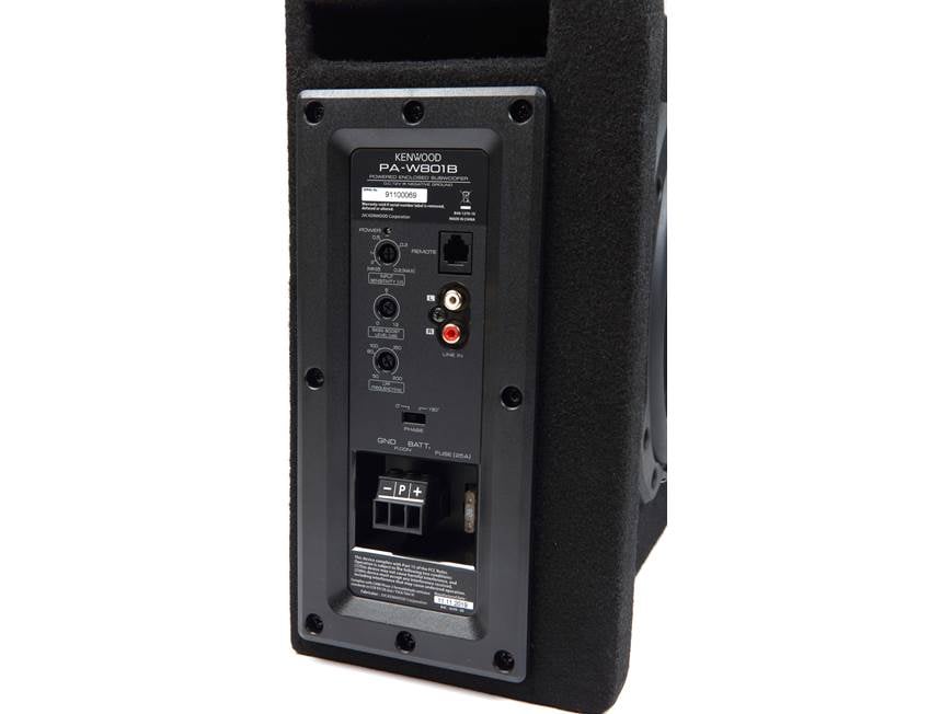 Kenwood PA-W801B Ported powered subwoofer enclosure with 8