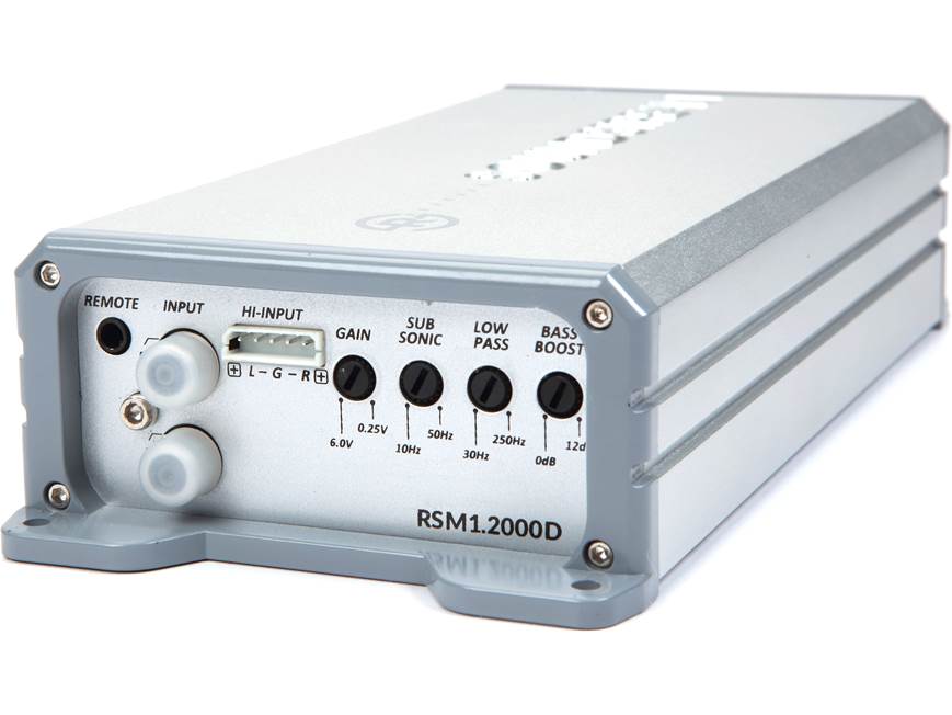 Soundstream Reserve RSM1.2000D Compact mono subwoofer amplifier