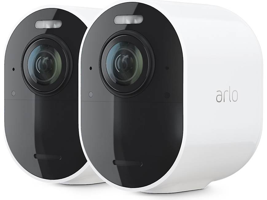 Arlo Ultra 2 Two-Camera System (White) SmartHub and two wire-free