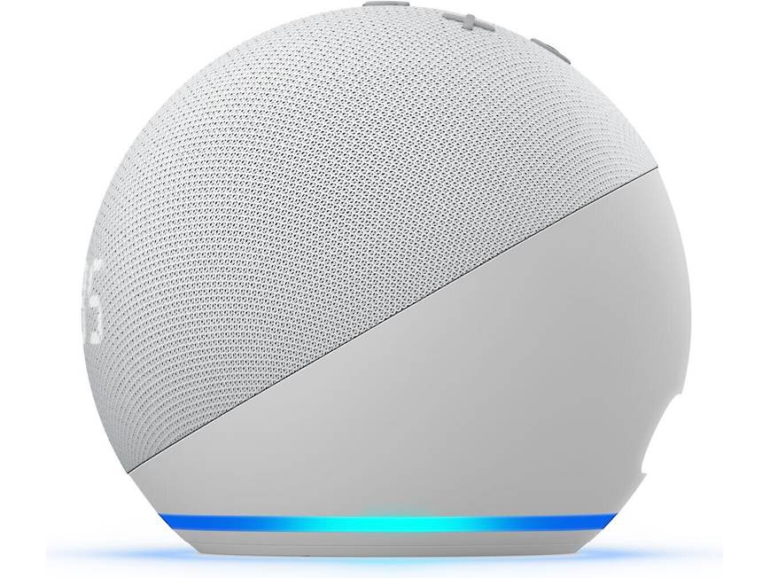 Amazon Echo Dot with Clock (4th Generation) (Glacier White