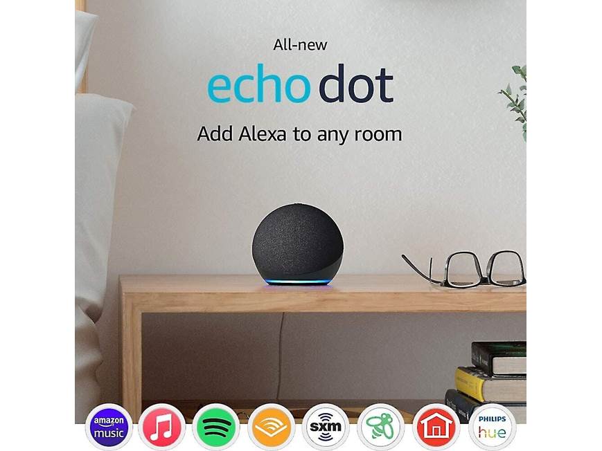 Amazon Echo Dot (4th Generation) (Charcoal) Virtual assistant with