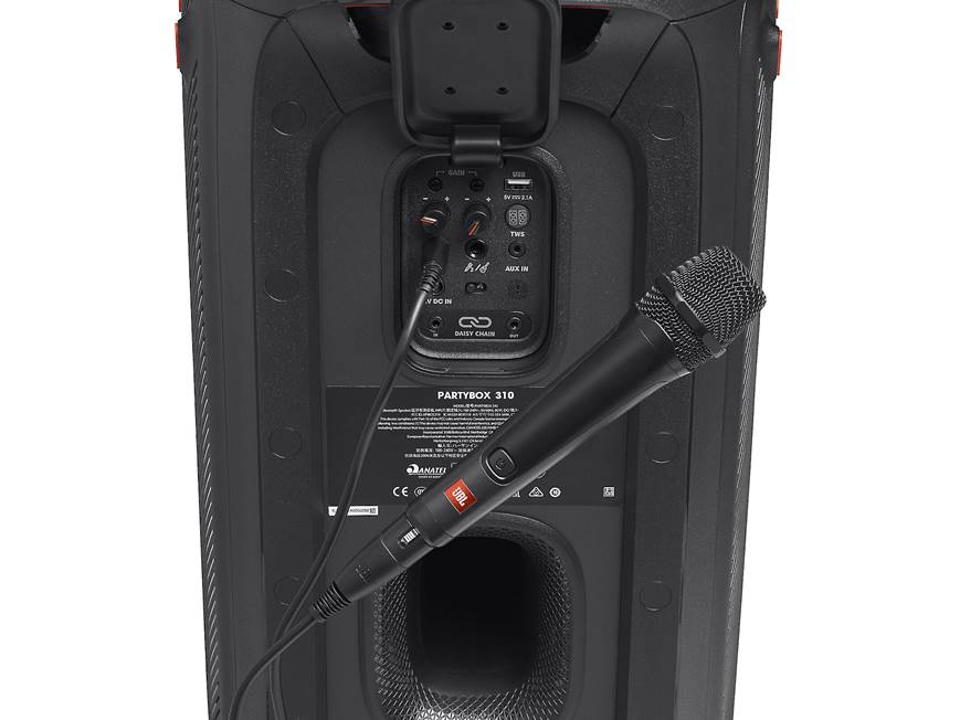 JBL PBM100 Wired dynamic microphone for JBL PartyBox at Crutchfield