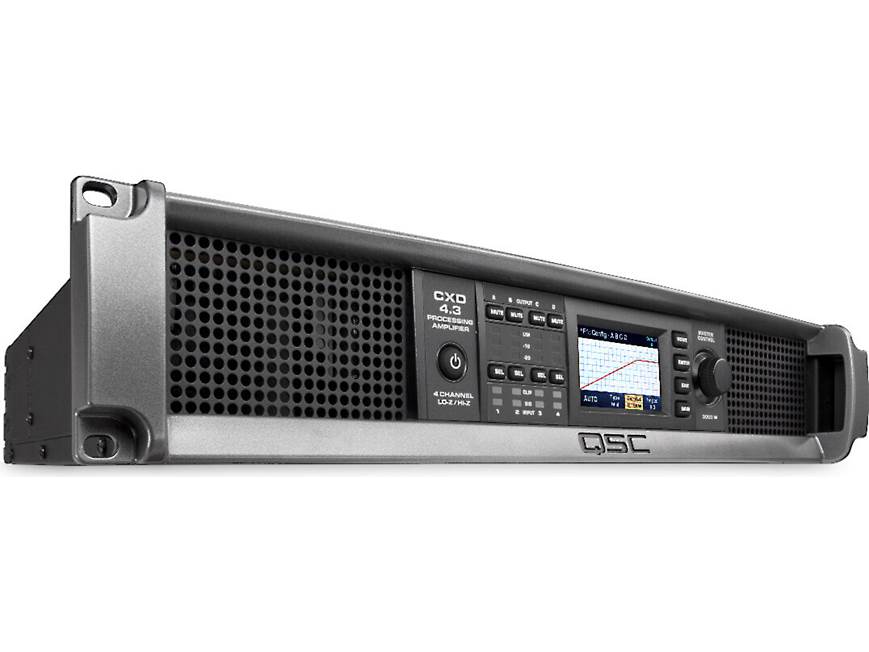 QSC CXD4.3 Power amplifier - 500w x 4 at 70V, 625W x 4 at 8 ohms