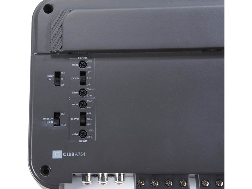 JBL Club A754 Club Series 4-channel car amplifier — 75 watts RMS x