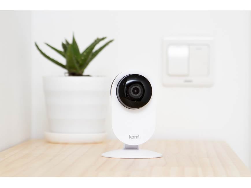 Kami Mini Plug-in Wi-Fi indoor security camera at Crutchfield