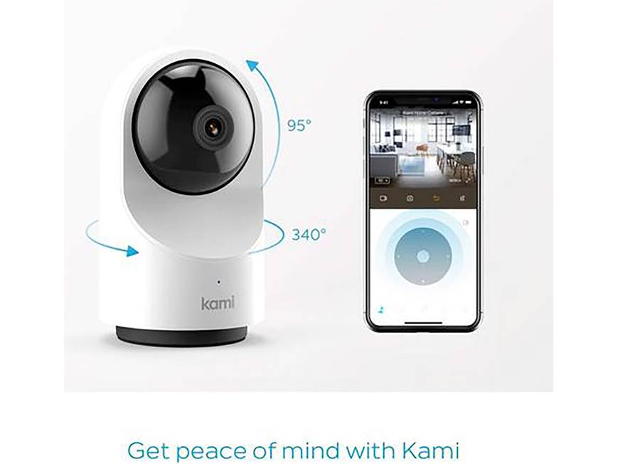 KAMI Kami Indoor Camera Plug-in Wi-Fi security camera with motion