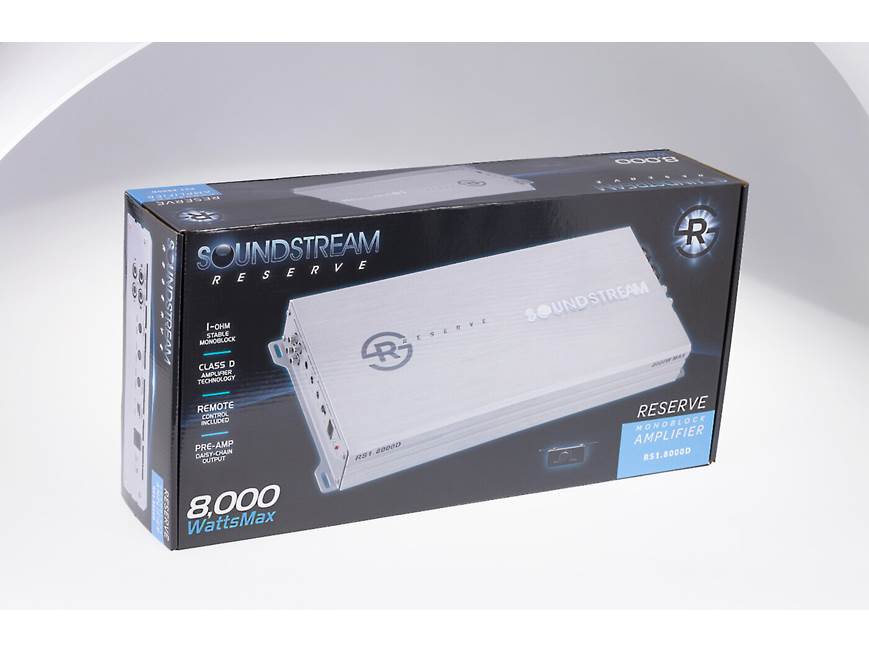 Soundstream Reserve RS1.8000D Mono subwoofer amplifier — 3,000
