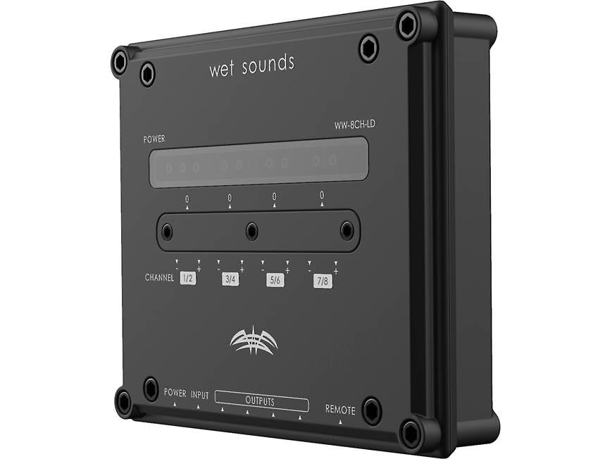 Wet Sounds WW-8CH-LD Line driver with remote — 2-channel inputs, 8
