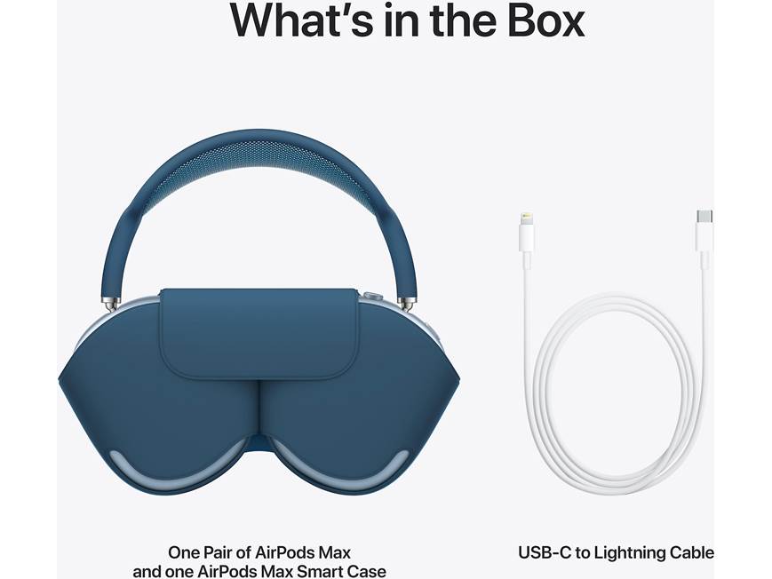 Apple AirPods Max (Sky Blue) Over-ear Bluetooth® wireless noise