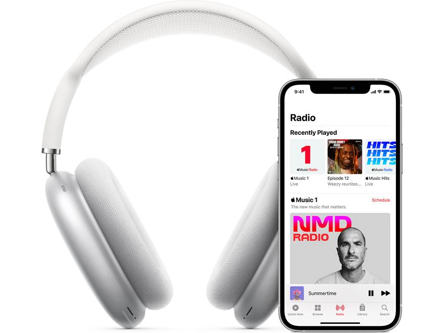 Apple AirPods Max (Silver) Over-ear Bluetooth® wireless noise