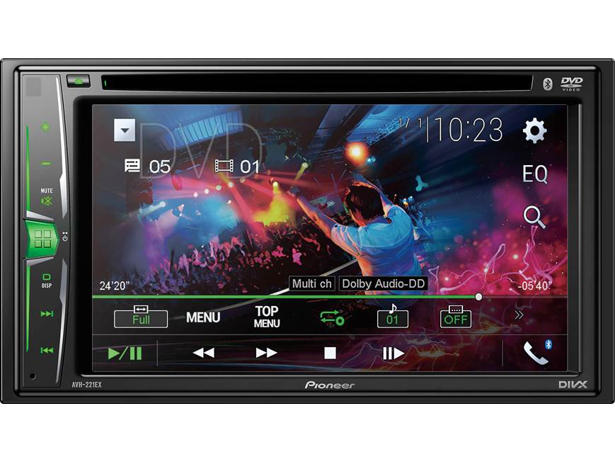 Pioneer AVH-221EX DVD receiver at Crutchfield