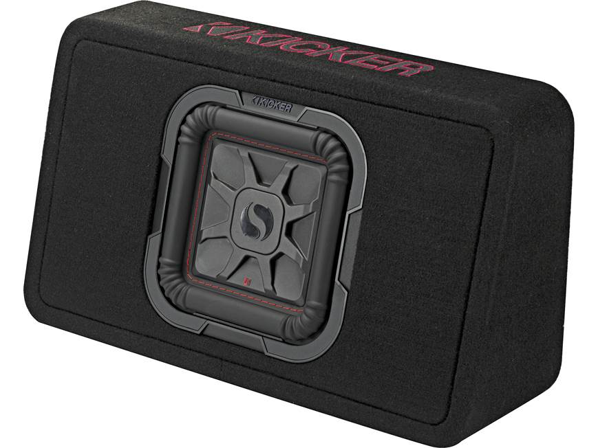 Kicker 46TL7T82 Sealed 2-ohm enclosure with single square L7T