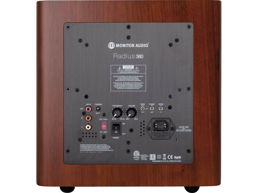 Monitor Audio Radius 380 (Walnut) Compact powered subwoofer Monitor Audio Radius 380 (Walnut) Compact powered subwoofer