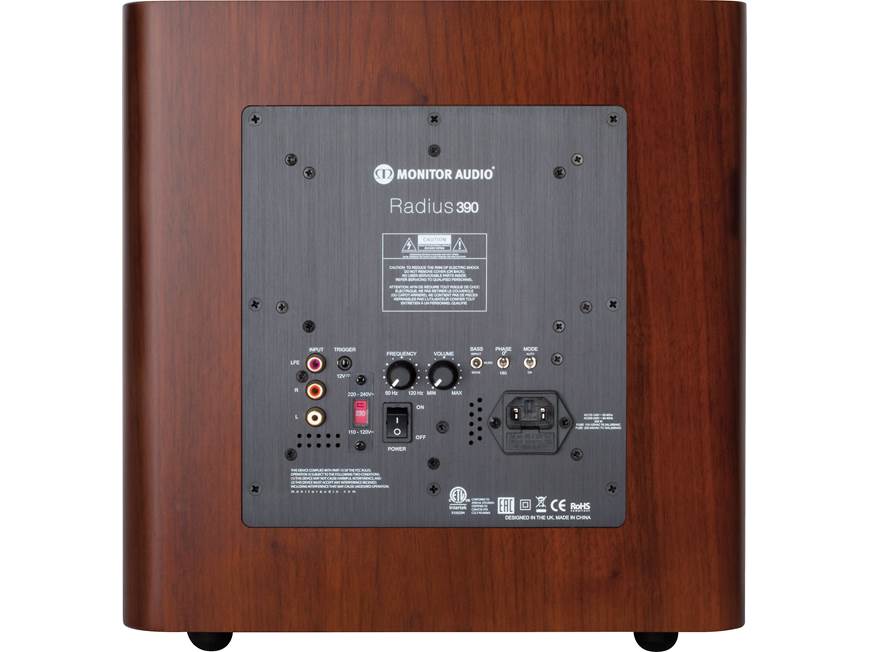 Monitor Audio Radius 390 (Walnut) Compact powered subwoofer
