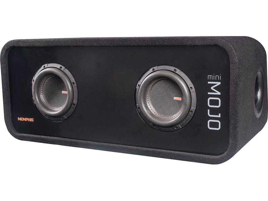 Memphis Audio MJME6D1 Mojo Mini Series ported enclosure with two 6