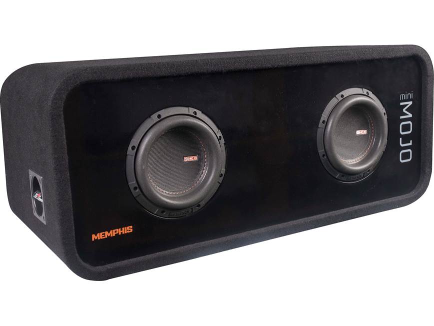 Memphis Audio MJME6D1 Mojo Mini Series ported enclosure with two 6