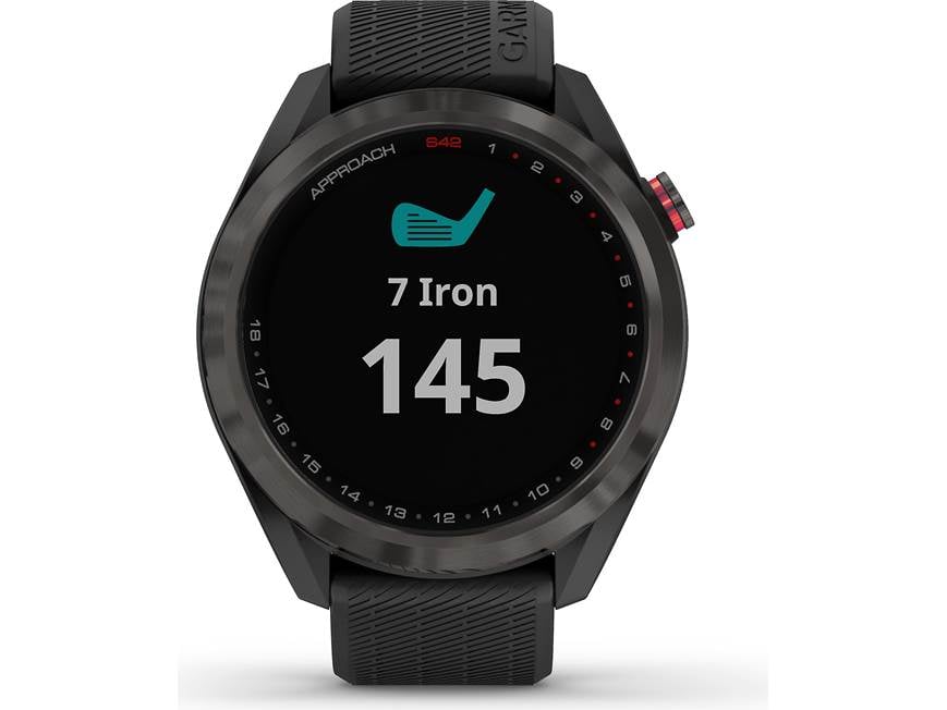 Garmin Approach® S42 (Gunmetal/Black) Golf GPS watch — covers over