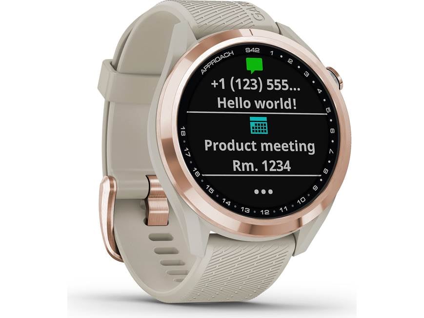 Garmin Approach® S42 (Rose Gold/Light Sand) Golf GPS watch