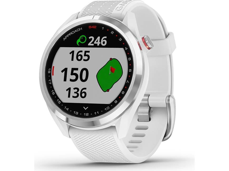 Garmin Approach® S42 (Polished Silver/White) Golf GPS watch