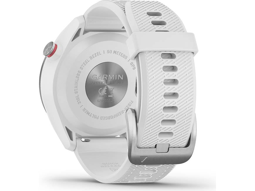 Garmin Approach® S42 (Polished Silver/White) Golf GPS watch
