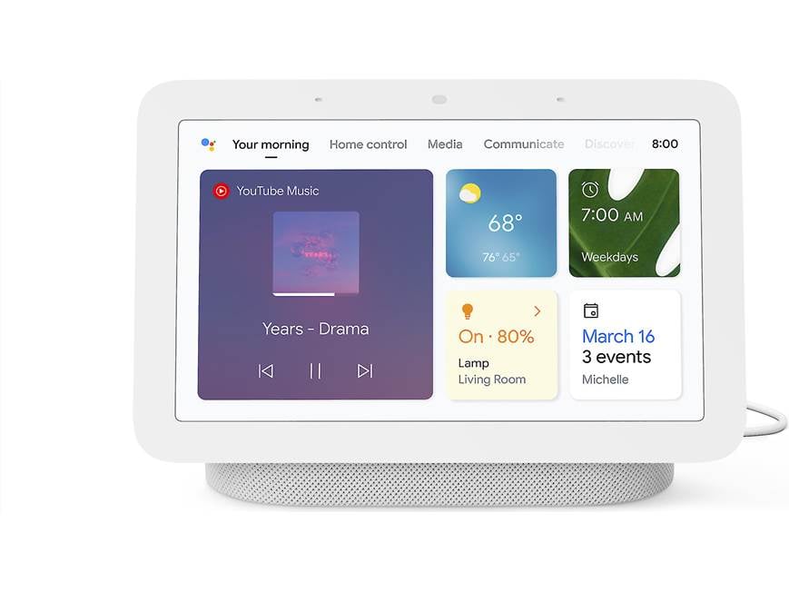 Google Nest Hub (2nd gen) (Chalk) Smart display with Google