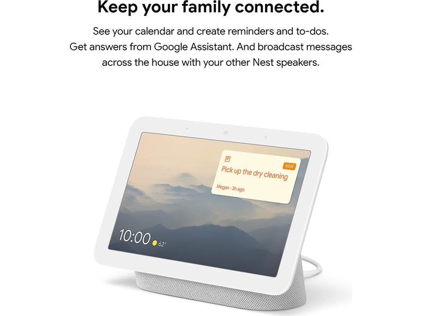 Google Nest Hub (2nd gen) (Chalk) Smart display with Google