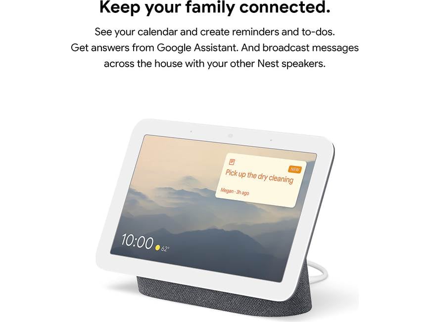 Google Nest Hub (2nd gen) (Charcoal) Smart display with Google