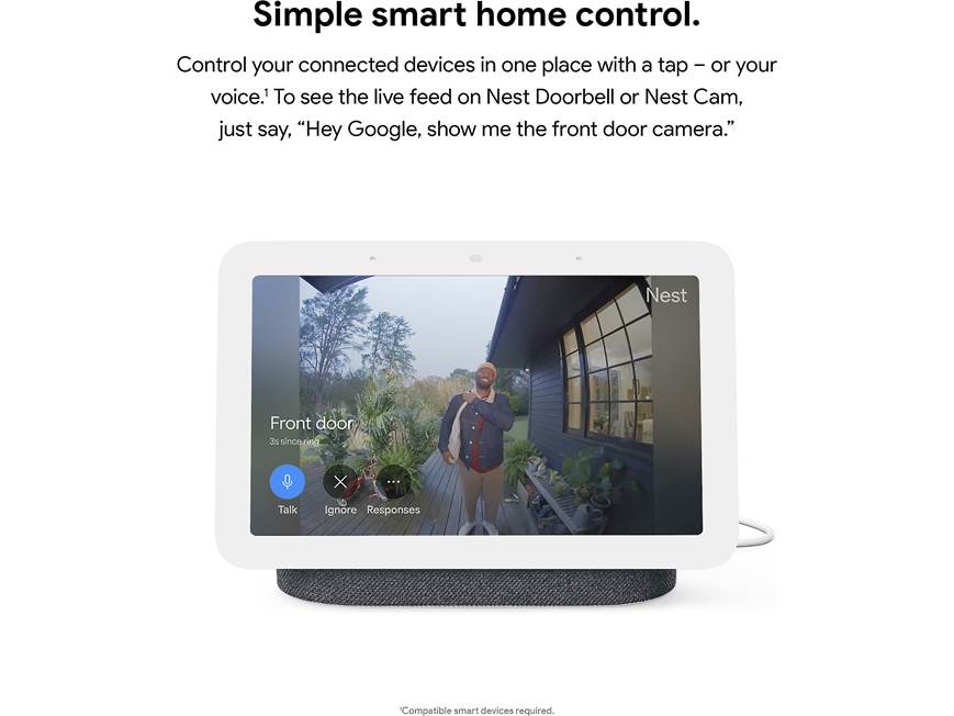 Google Nest Hub (2nd gen) (Charcoal) Smart display with Google
