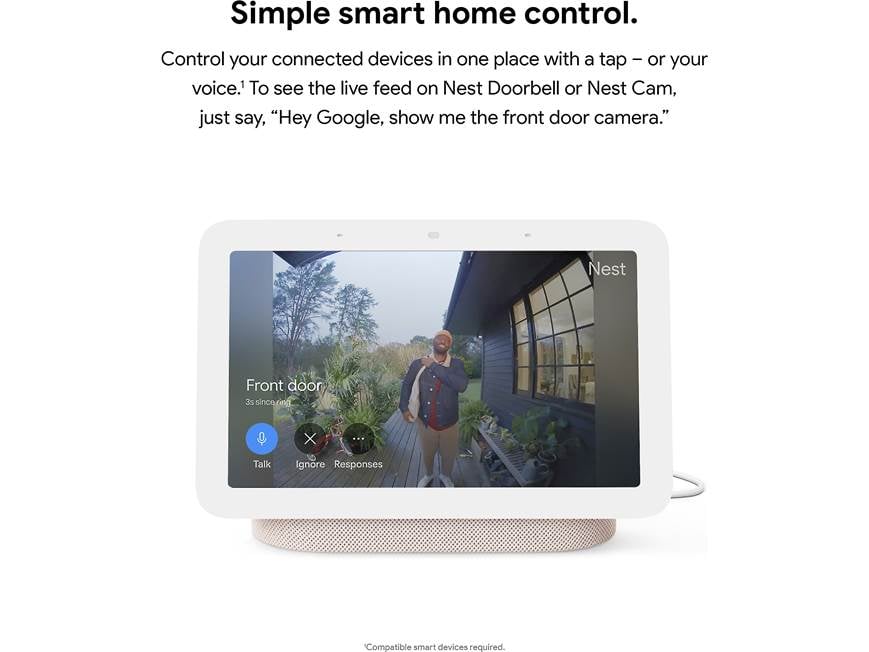 Google Nest Hub (2nd gen) (Sand) Smart display with Google