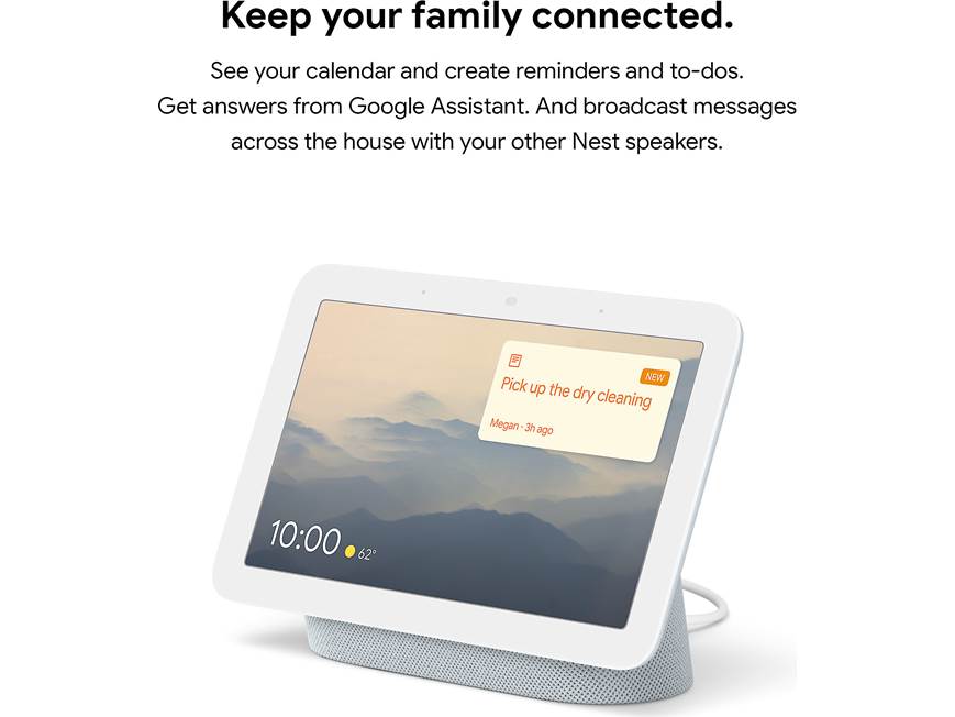 Google Nest Hub (2nd gen) (Mist) Smart display with Google