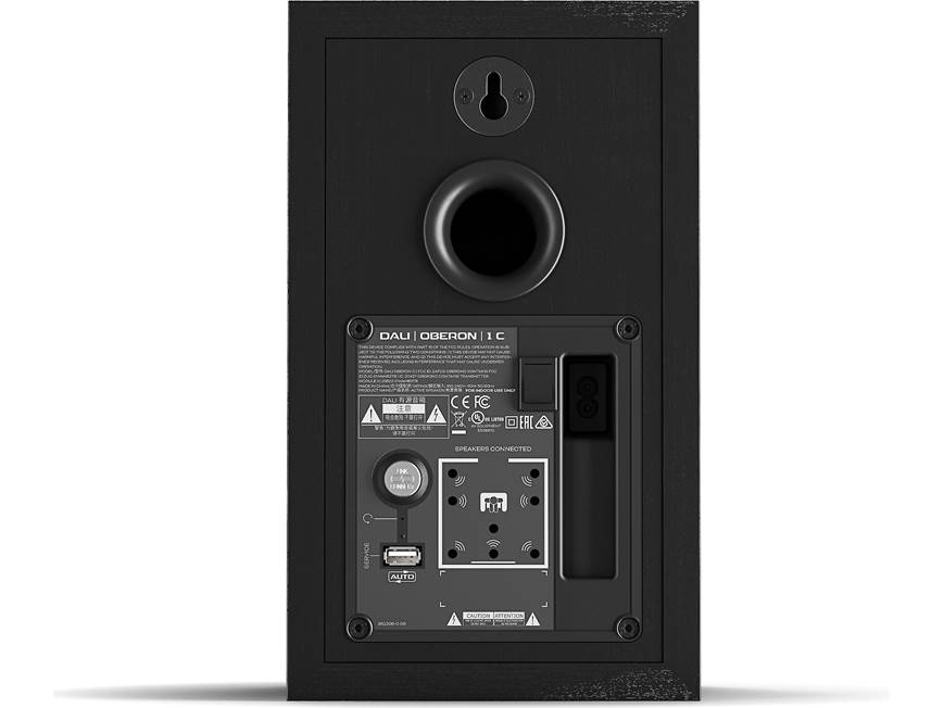 DALI Oberon 1C (Black Ash) Wireless powered stereo speakers (Black