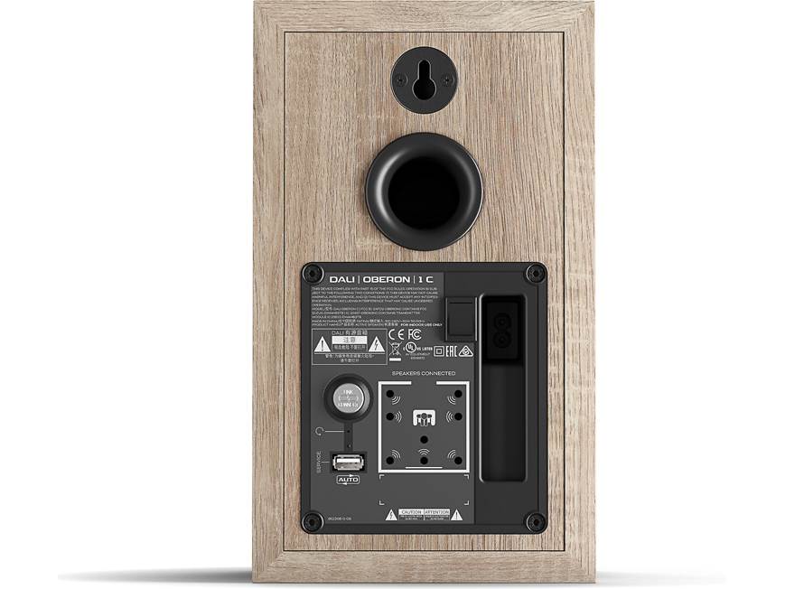 DALI Oberon 1C (Light Oak) Wireless powered stereo speakers (Light