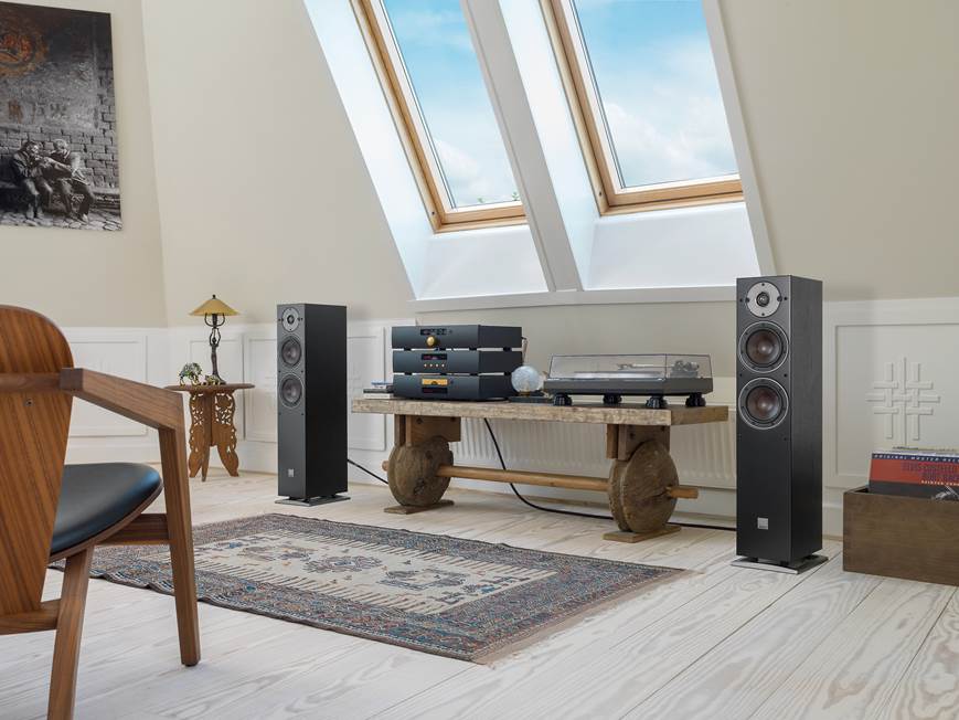 DALI Oberon 5 (Black Ash) Floor-standing speaker (Black Ash) at