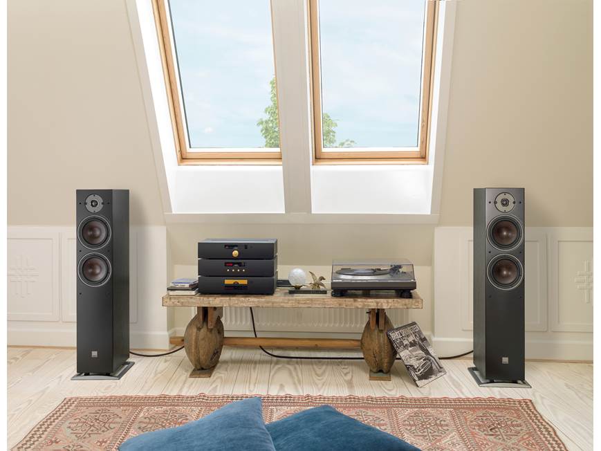 DALI Oberon 7 (Black Ash) Matched pair of floor-standing speakers