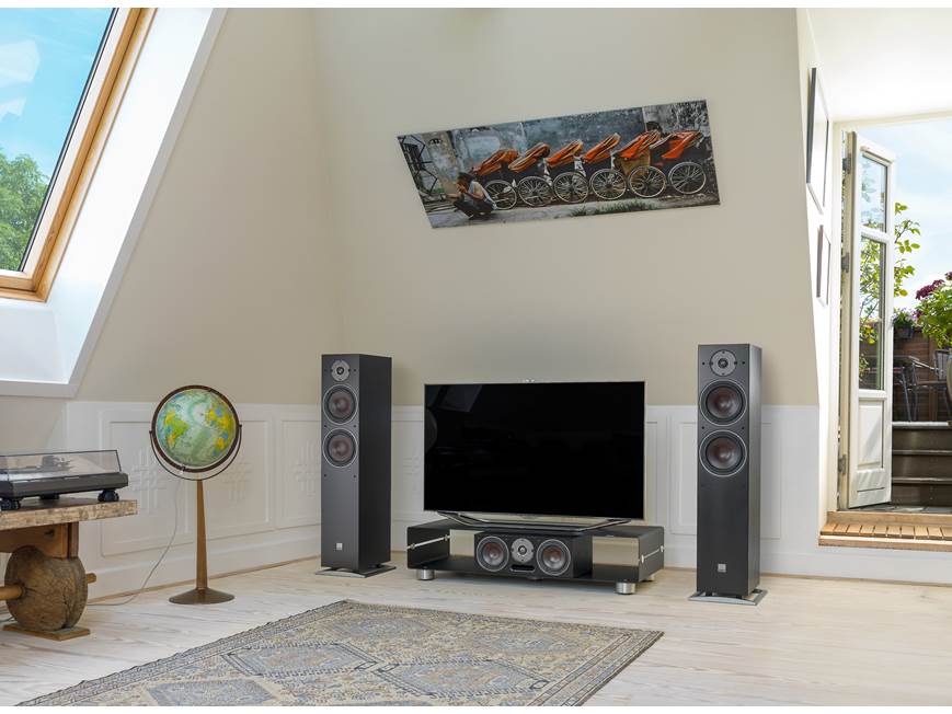 DALI Oberon 7 (Black Ash) Matched pair of floor-standing speakers