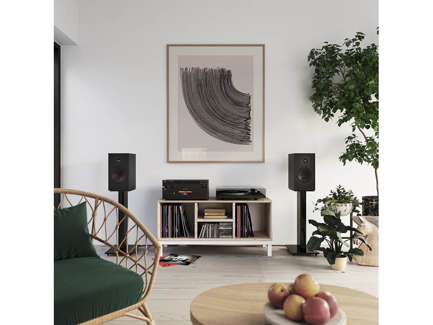 DALI Opticon 2 MK2 (Satin Black) Matched pair of bookshelf