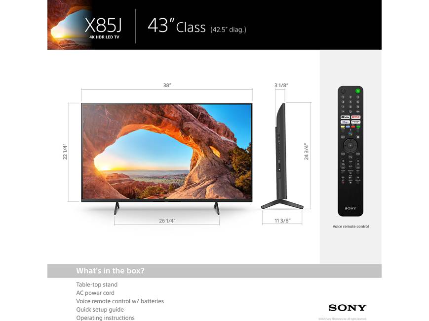 Sony KD-43X85J 43