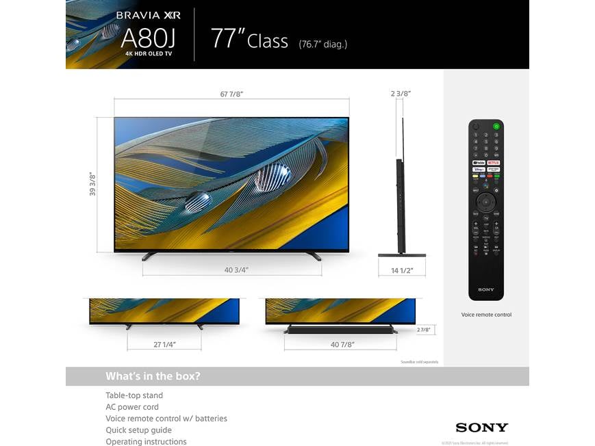 Sony BRAVIA XR-77A80J 77