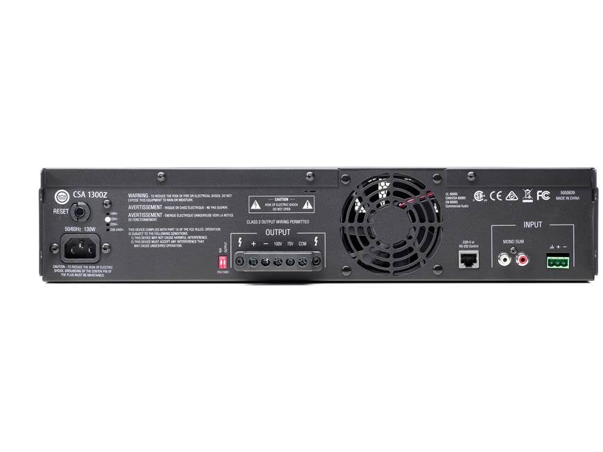 JBL CSA 1300Z Power amplifier - 300W x 1 at 70V at Crutchfield