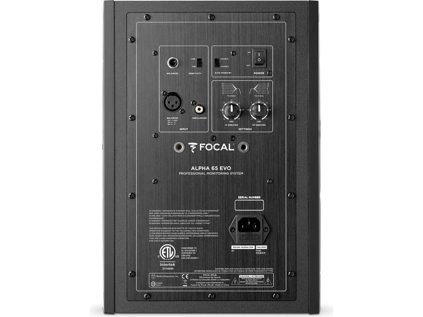 Focal Alpha 65 Evo Powered studio monitor with 6-1/2