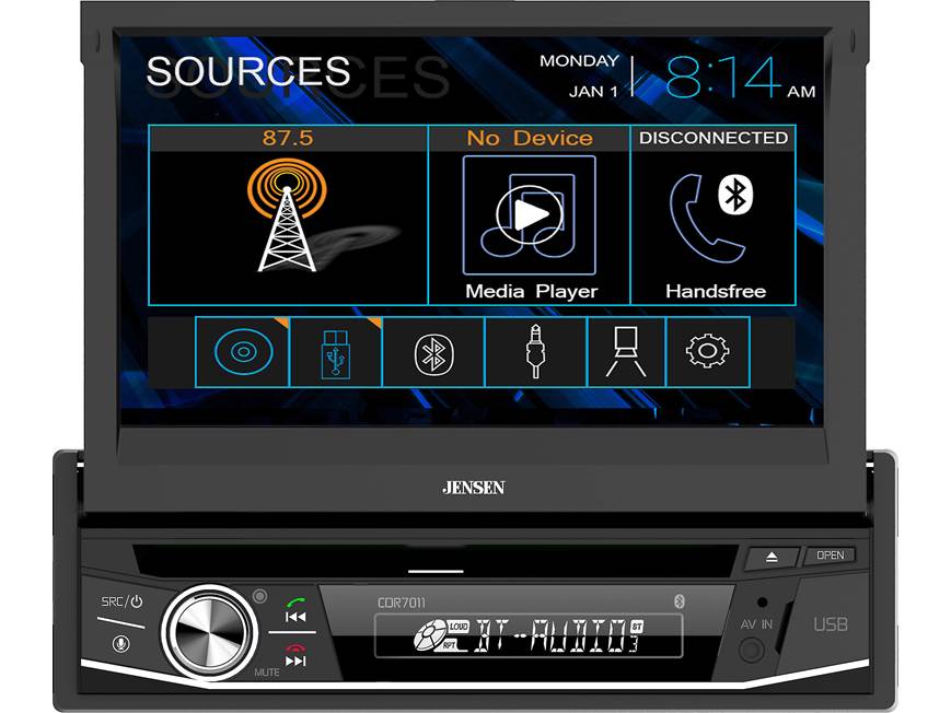 Jensen CDR7011 DVD receiver at Crutchfield