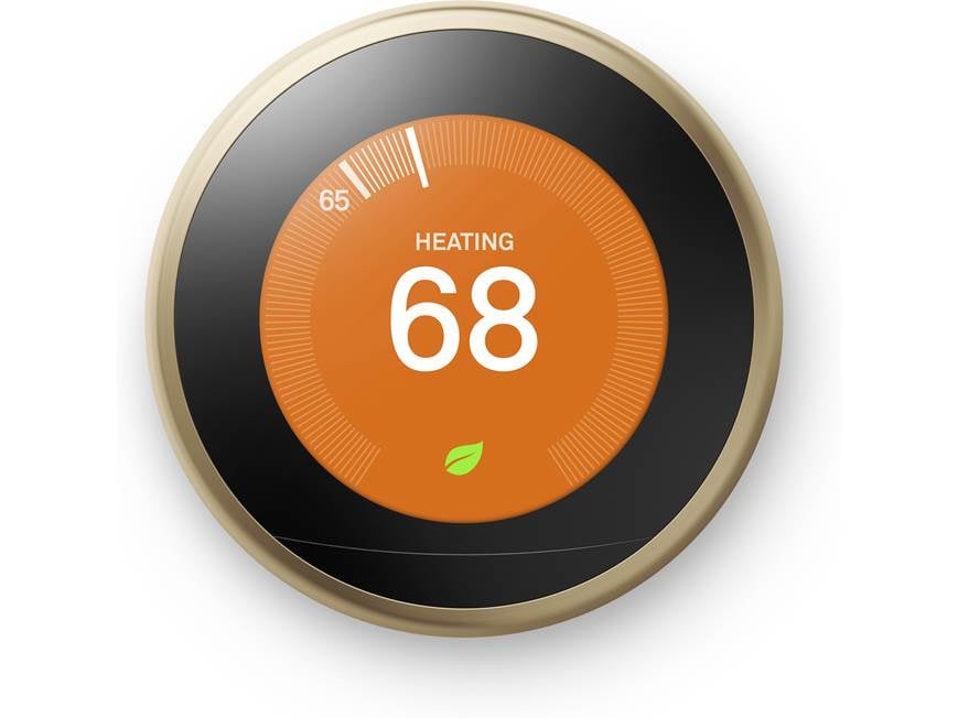 Google Nest Learning Thermostat, 3rd Generation (Brass) Smart
