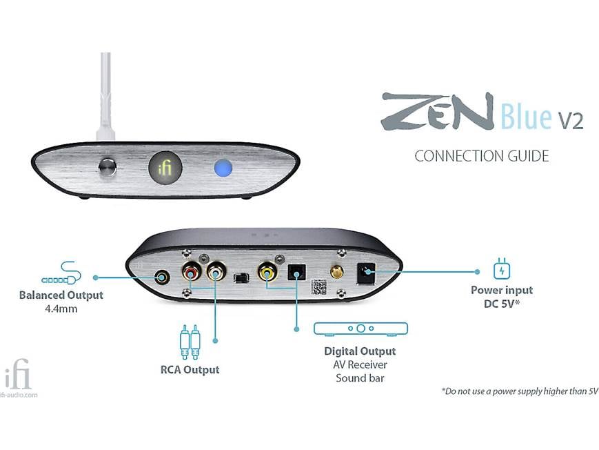 iFi Zen Blue V2 Premium universal Bluetooth® receiver at Crutchfield