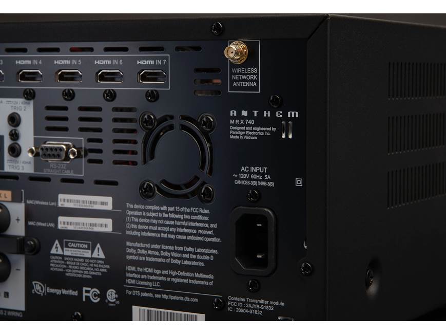 Anthem MRX 740 7.2-channel home theater receiver with Dolby Atmos