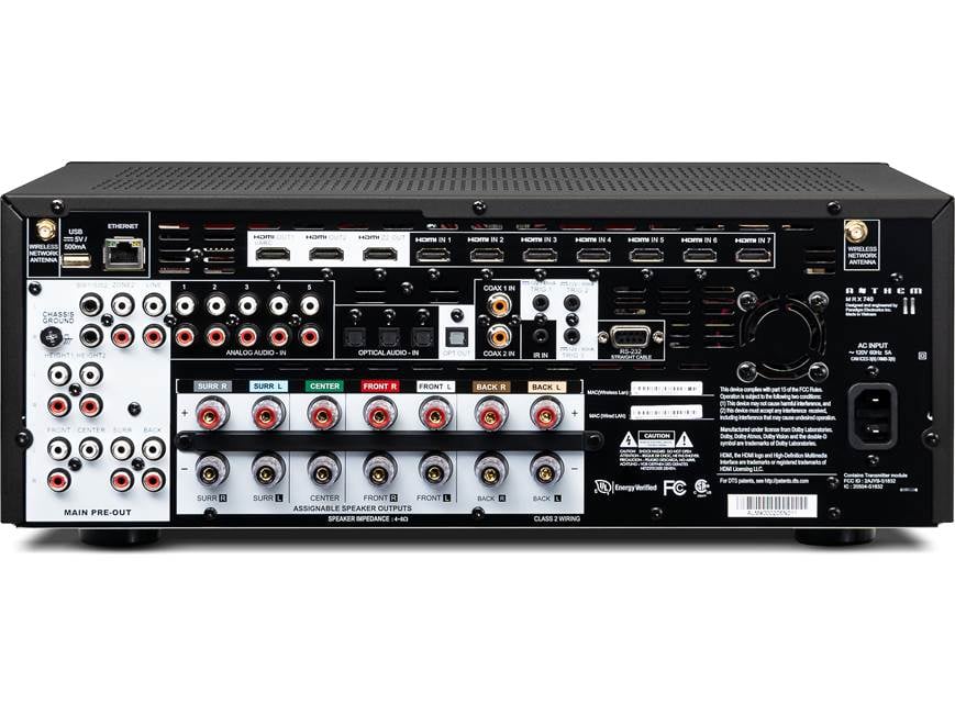 Anthem MRX 740 7.2-channel home theater receiver with Dolby Atmos