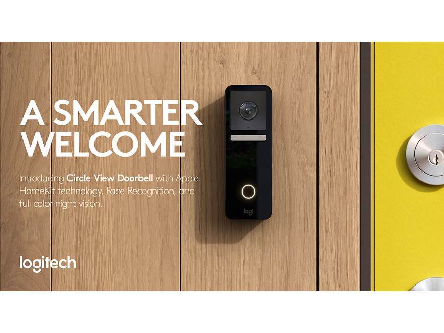 Logitech Circle View Doorbell Hardwired video doorbell with Wi-Fi