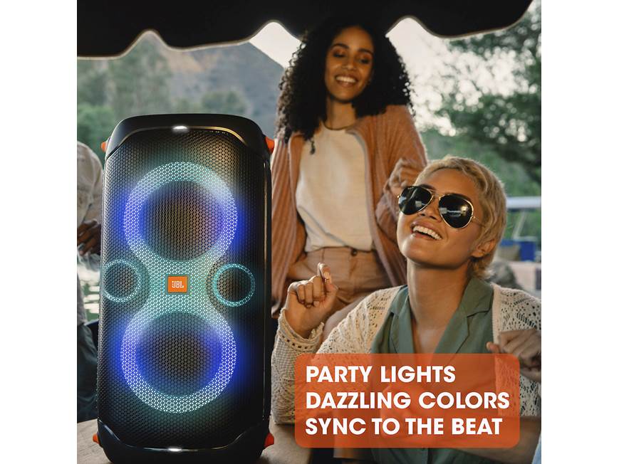 JBL PartyBox 110 Portable Bluetooth® speaker with light display at