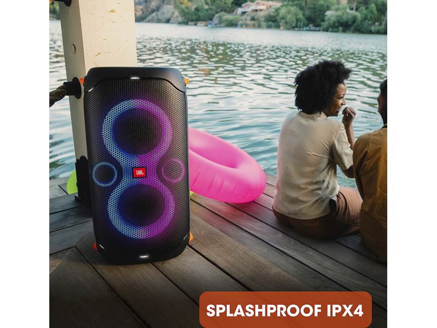 JBL PartyBox 110 Portable Bluetooth® speaker with light display at