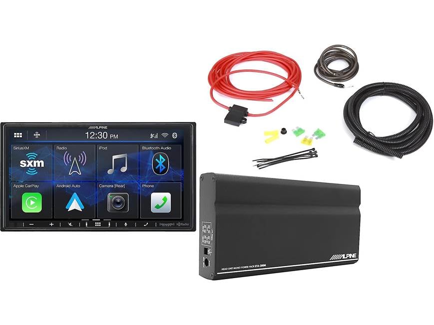 Alpine iLX-407 and Mono Amp Package Includes iLX-407 digital